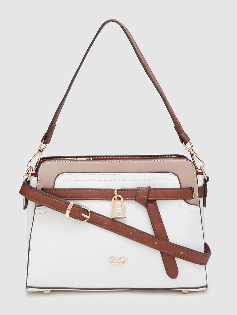 white leatherette (pu) handbag - 20405812 - Zoom Image - 0