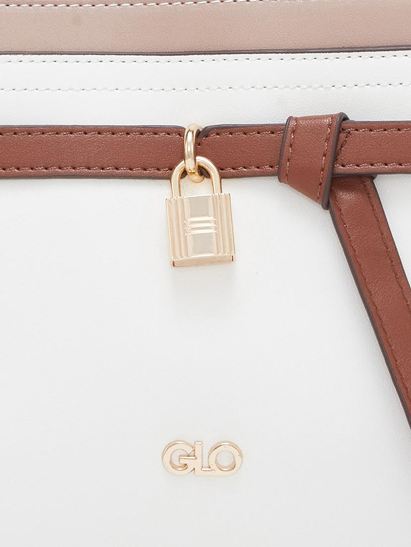 white leatherette (pu) handbag - 20405812 - Standard Image - 3