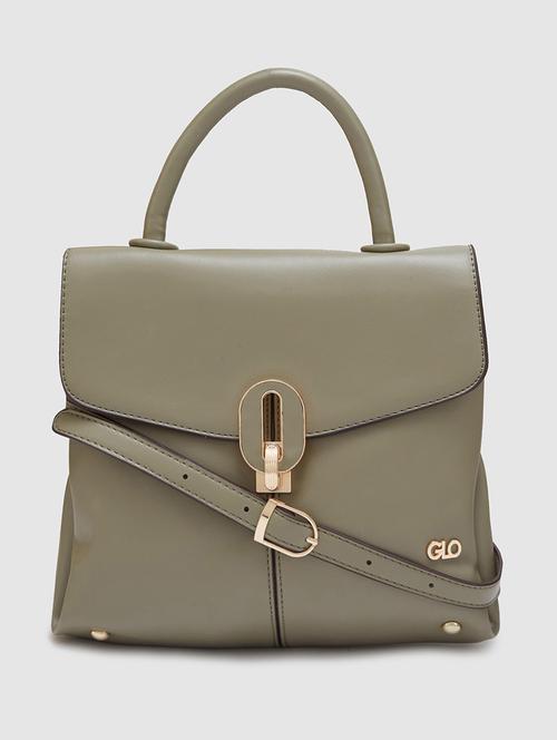 women solid leatherette handbag - 20405814 -  Standard Image - 0