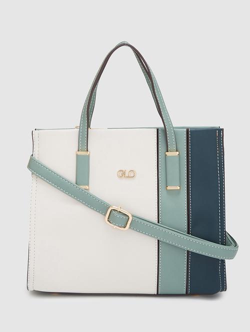 women color block leatherette handbag - 20405816 -  Standard Image - 0