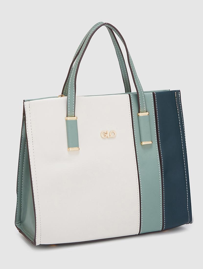 women color block leatherette handbag - 20405816 - Standard Image - 5