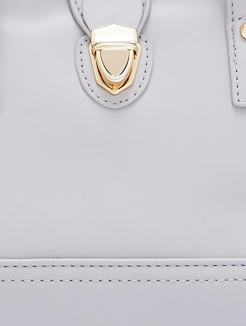 grey leatherette (pu) handbag - 20405820 - Standard Image - 3