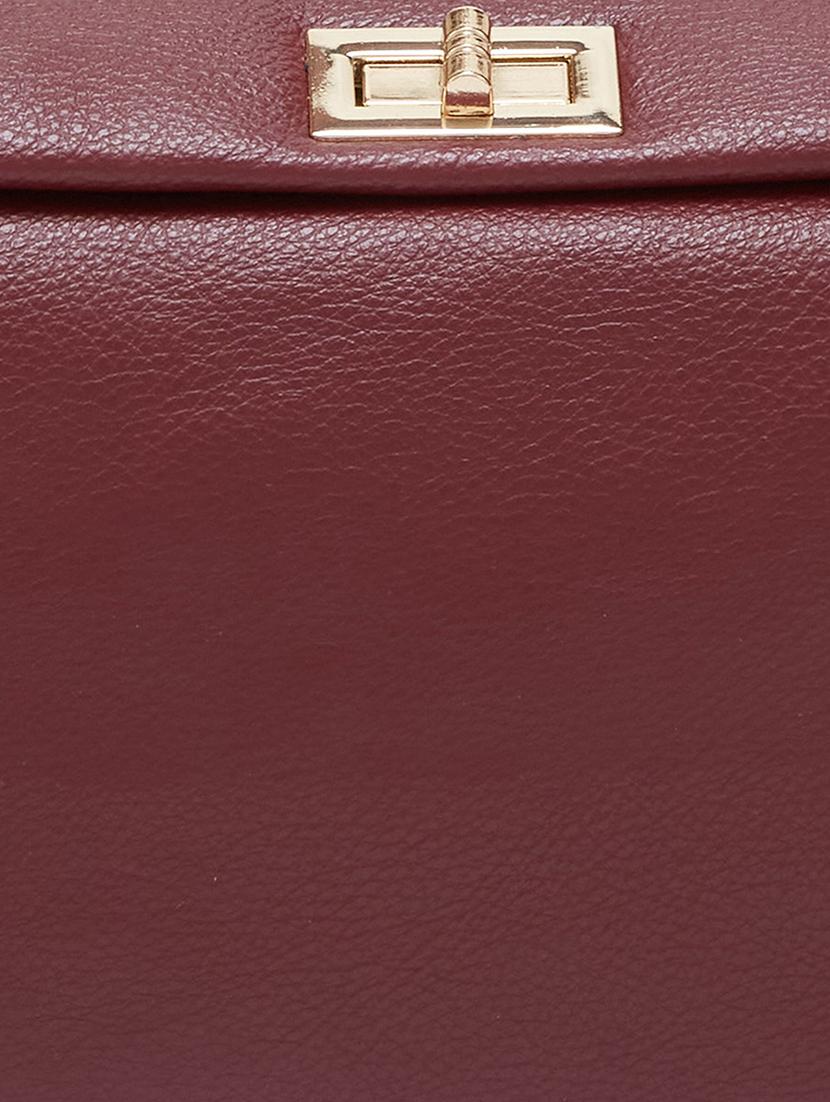 women solid leatherette (pu) regular handbag - 20405828 - Standard Image - 3