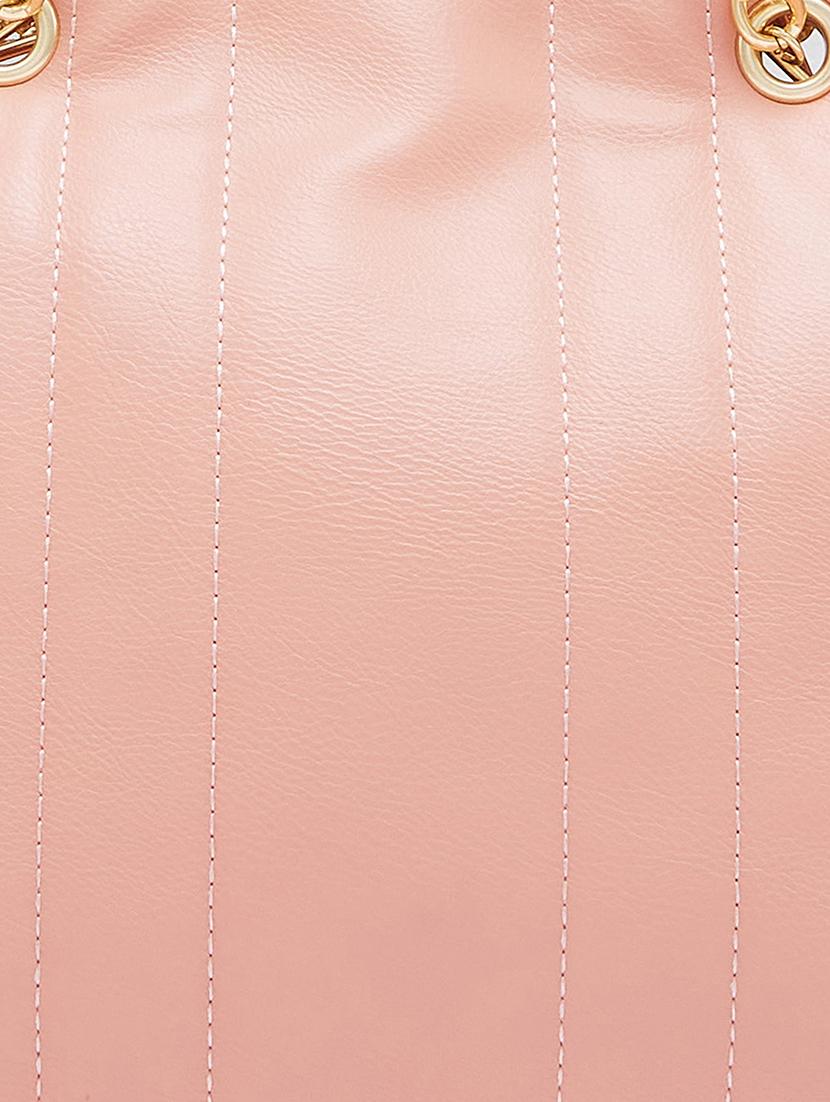 women solid leatherette handbag - 20405833 - Standard Image - 3