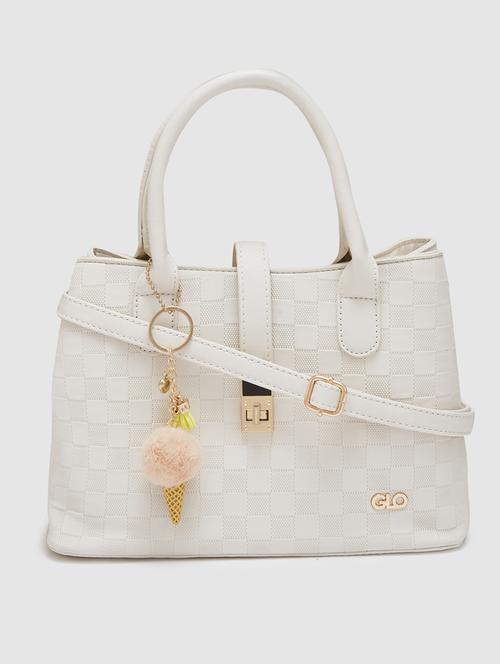 women texture leatherette handbag - 20405835 - Standard Image - 0