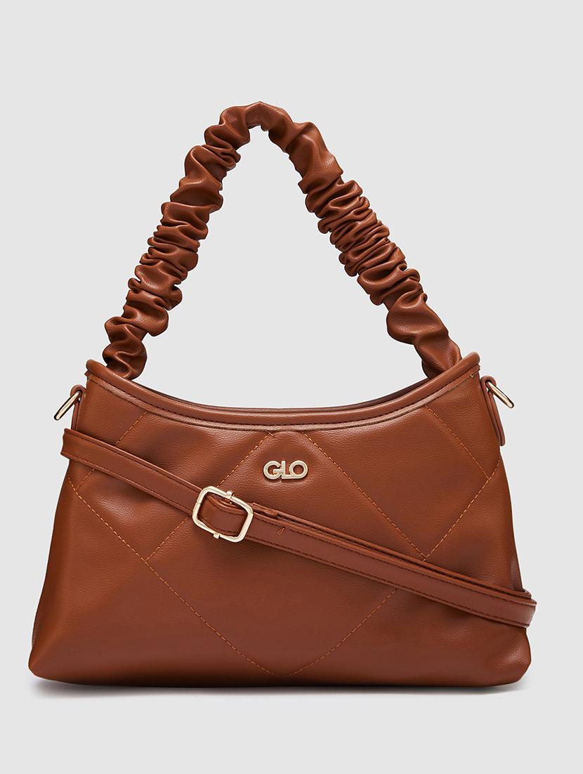 women solid leatherette hobo handbag - 20405840 -  Zoom Image - 0