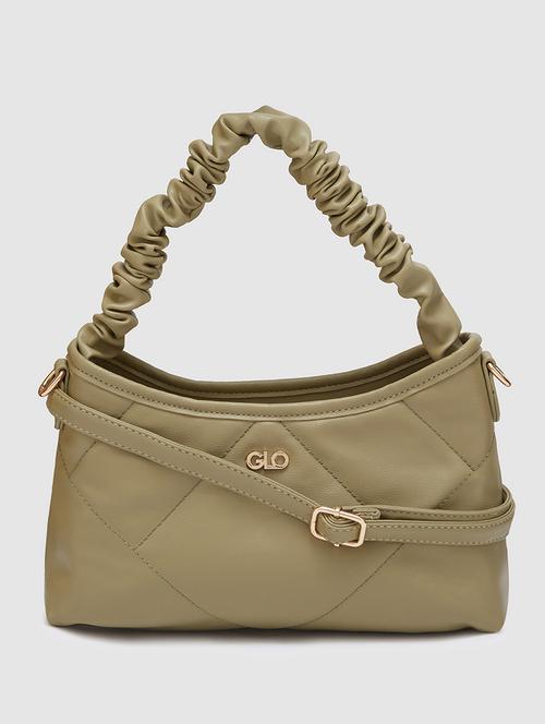 women solid leatherette hobo handbag - 20405841 - Standard Image - 0