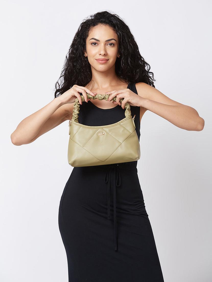 women solid leatherette hobo handbag - 20405841 - Standard Image - 5