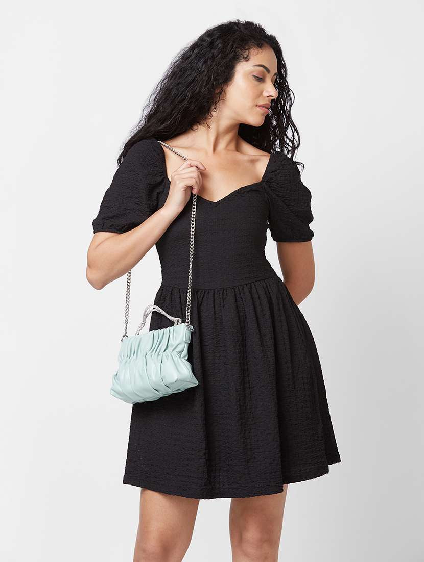 women solid leatherette handbag - 20405846 -  Standard Image - 5