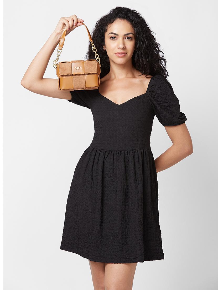 women texture leatherette handbag - 20405849 - Standard Image - 5