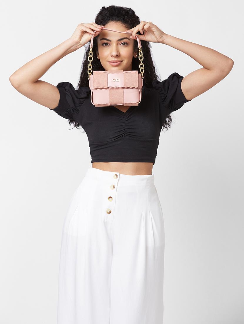women texture leatherette handbag - 20405850 - Standard Image - 5