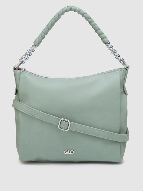 women solid leatherette hobo handbag - 20405857 - Standard Image - 0