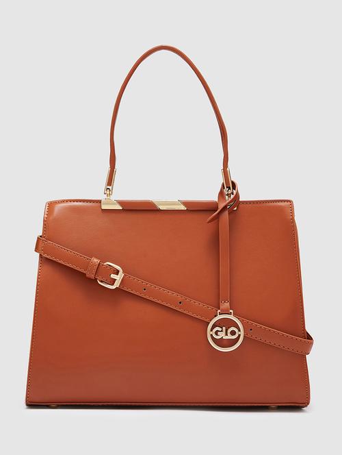women solid leatherette handbag - 20405859 -  Standard Image - 0