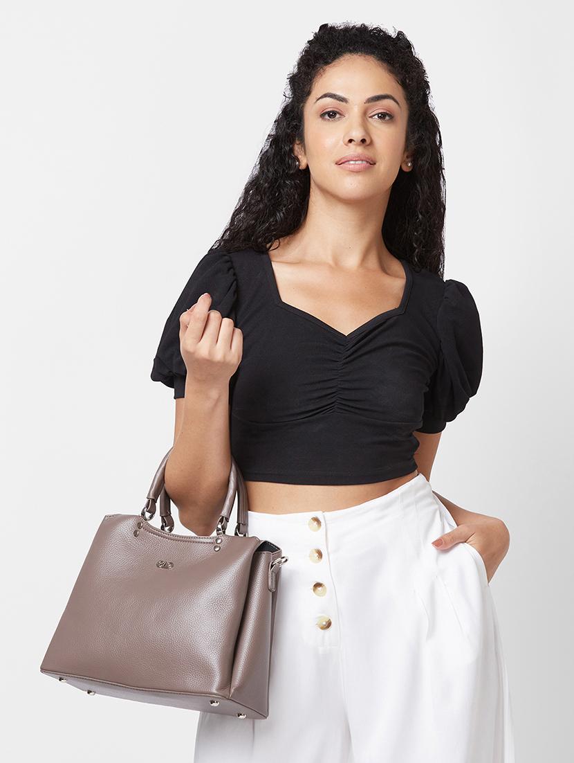 women texture leatherette handbag - 20405860 - Standard Image - 5