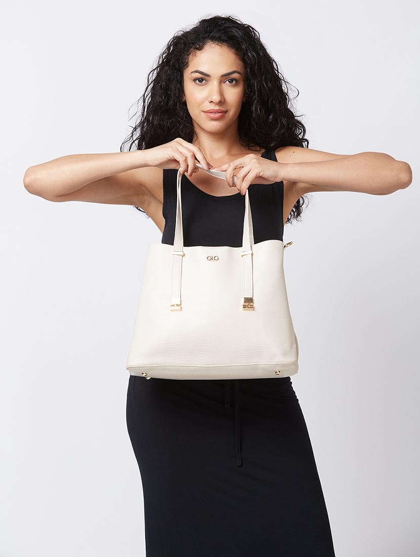 women texture leatherette handbag - 20405862 - Standard Image - 5