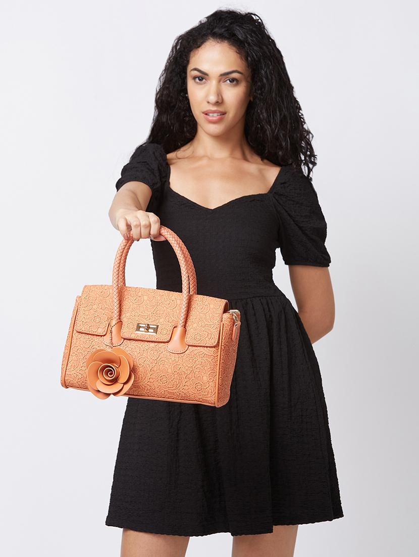 women texture leatherette handbag - 20405870 - Standard Image - 5