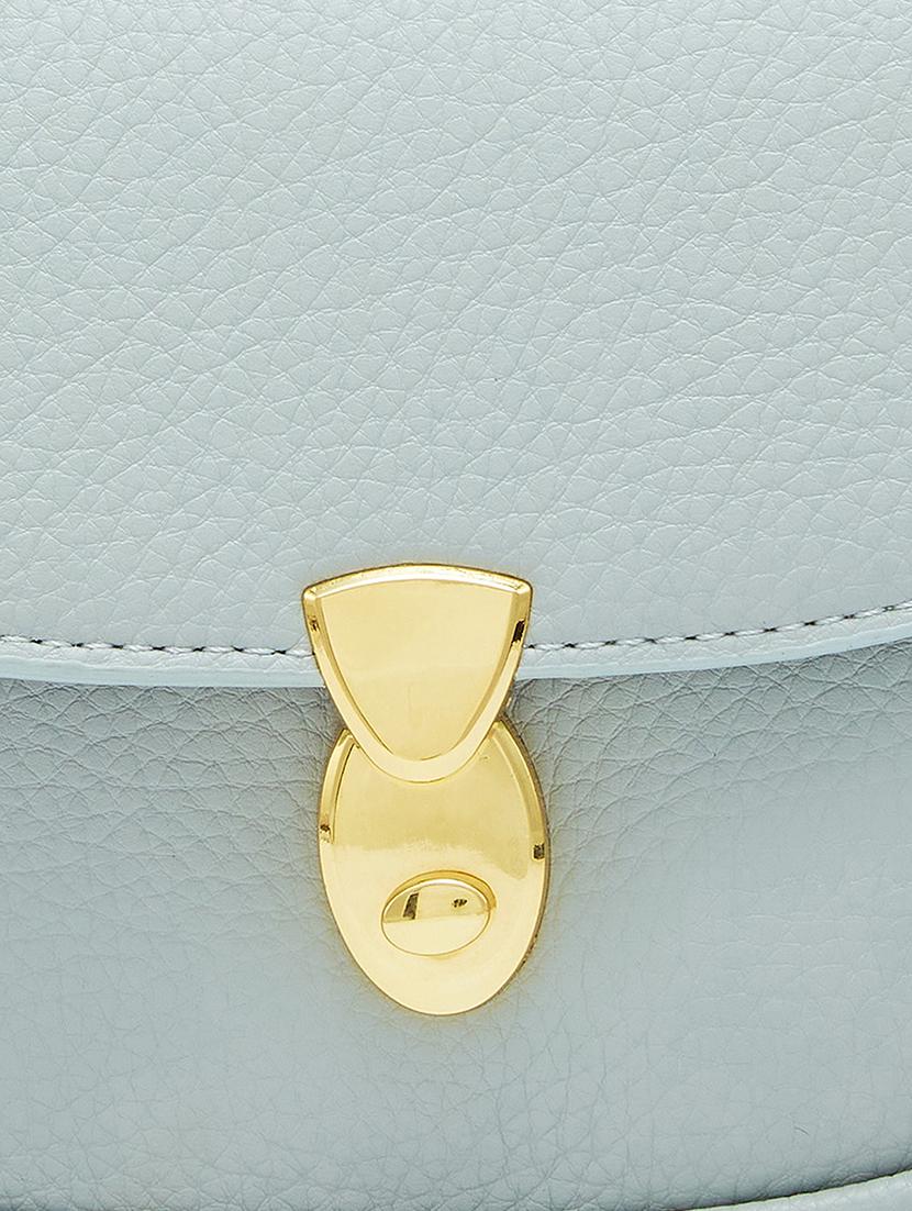 women solid leatherette handbag - 20405884 - Standard Image - 3