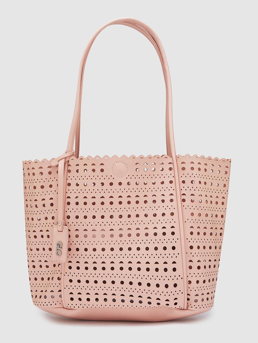 women cut work leatherette handbag - 20405888 - Zoom Image - 0