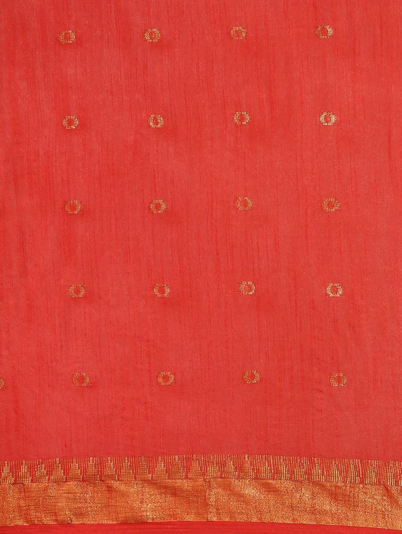 women's self design red colored saree with blouse - 20406032 - Standard Image - 5