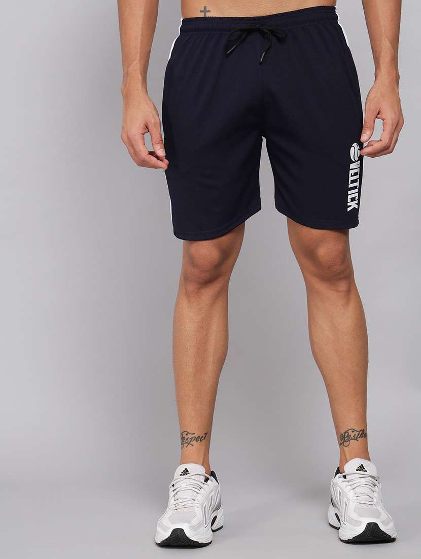 men mid rise typographic printed shorts - 20409242 - Zoom Image - 0
