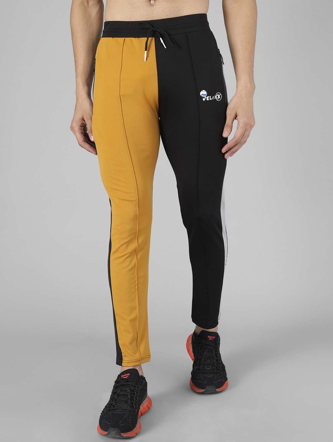 men's color block track pant