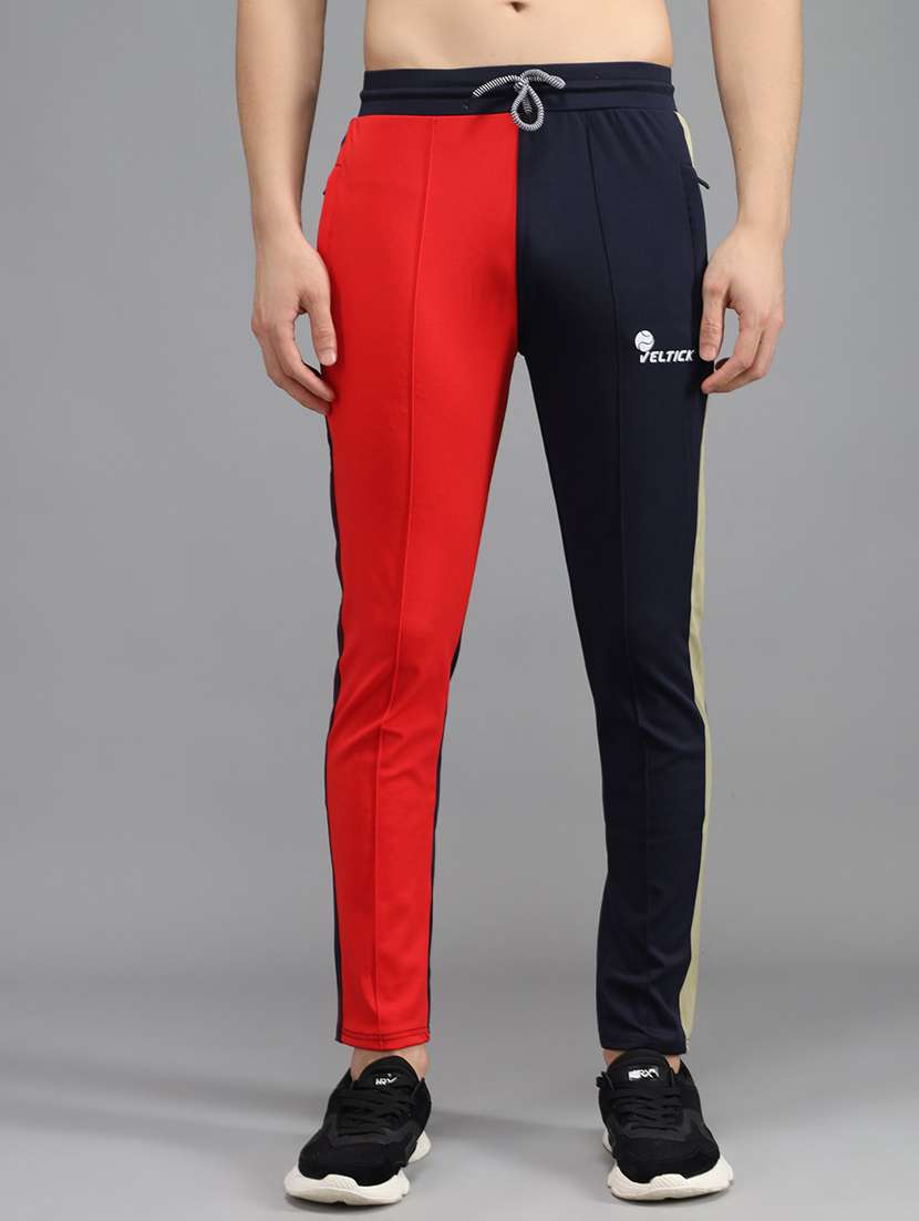men's color block track pant