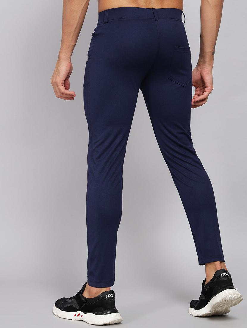 men's solid ankle length track pant - 20409353 - Standard Image - 3