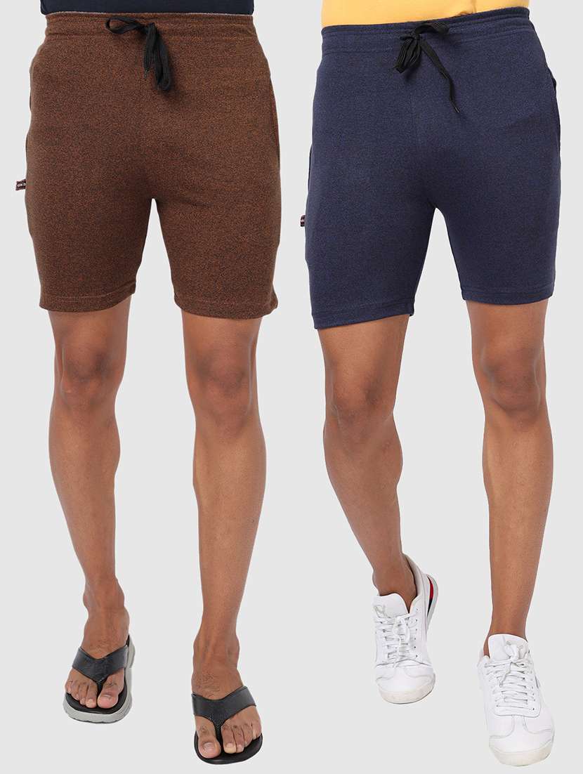 men pack of 2 solid shorts