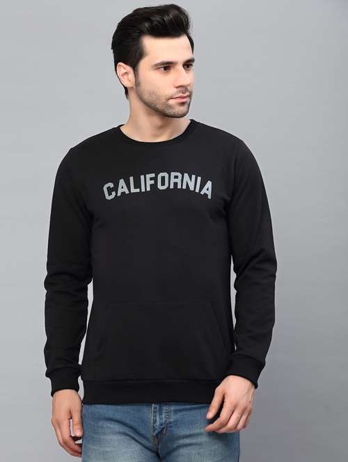 men long sleeved chest print sweatshirt - 20410848 -  Standard Image - 0