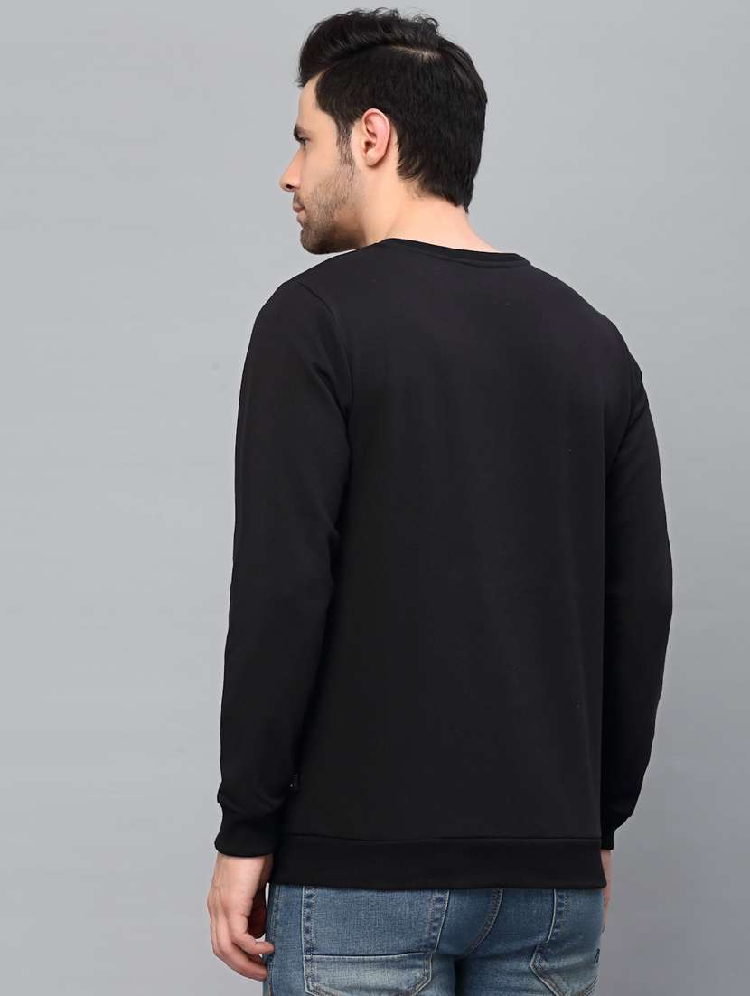 men long sleeved chest print sweatshirt - 20410848 -  Standard Image - 5