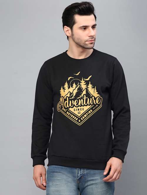men front print crew neck sweatshirt - 20410849 -  Standard Image - 0