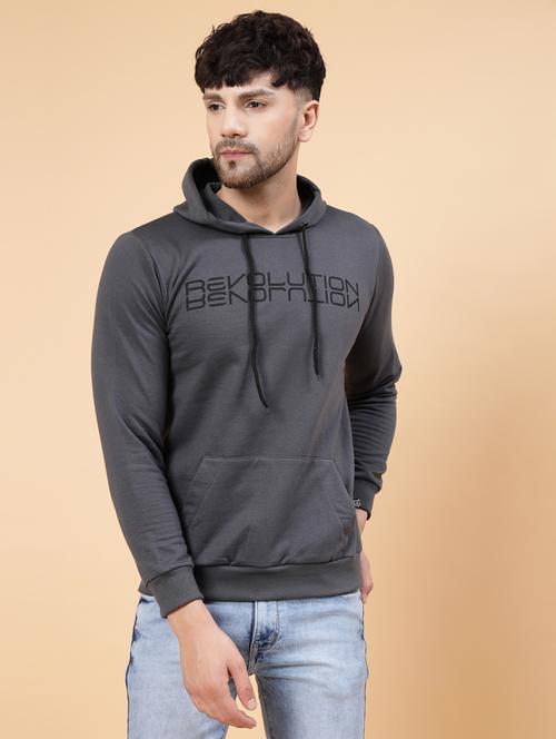 men long sleeved chest print sweatshirt - 20410857 - Standard Image - 0