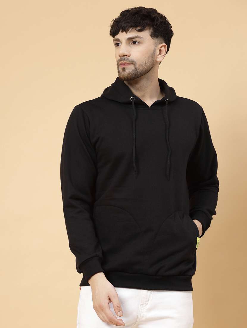 men long sleeved solid sweatshirt