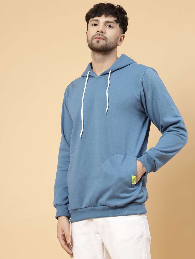 men long sleeved solid sweatshirt - 20410887 - Standard Image - 3