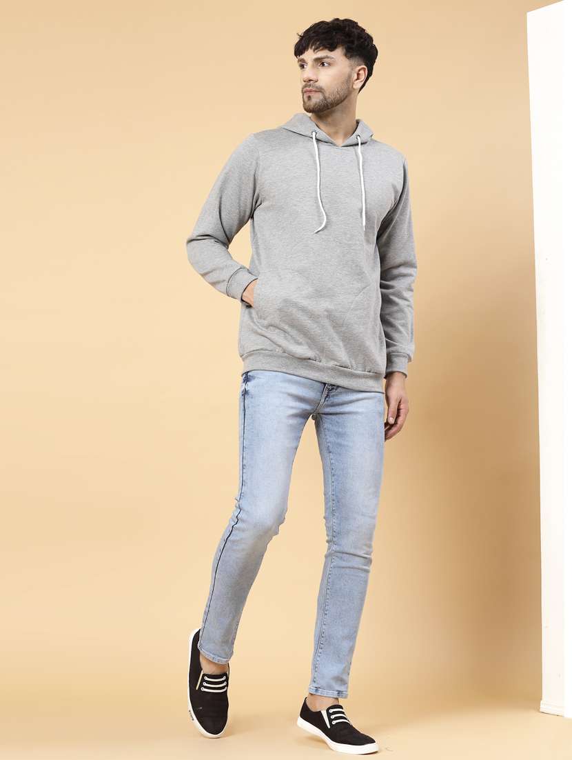 men long sleeved solid sweatshirt - 20410888 -  Standard Image - 5