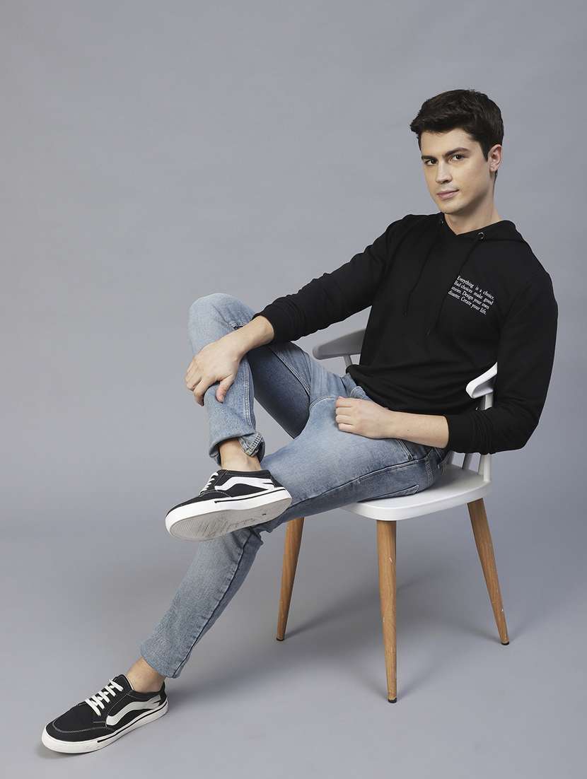 men long sleeved placement printed sweatshirt - 20410897 -  Standard Image - 5