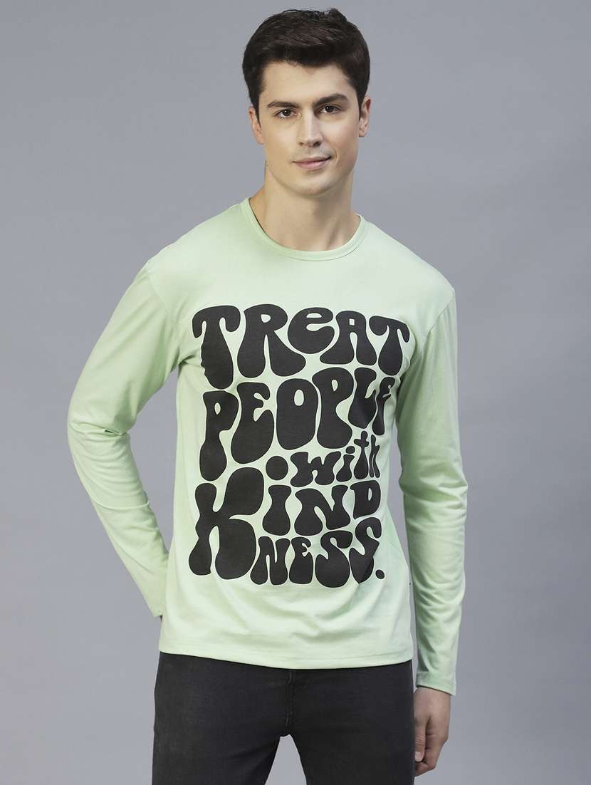 men long sleeved front printed sweatshirt