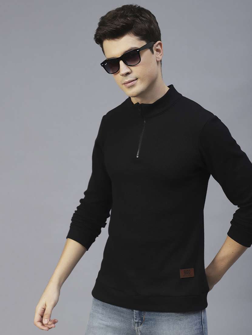 men long sleeved solid sweatshirt - 20410932 - Standard Image - 3