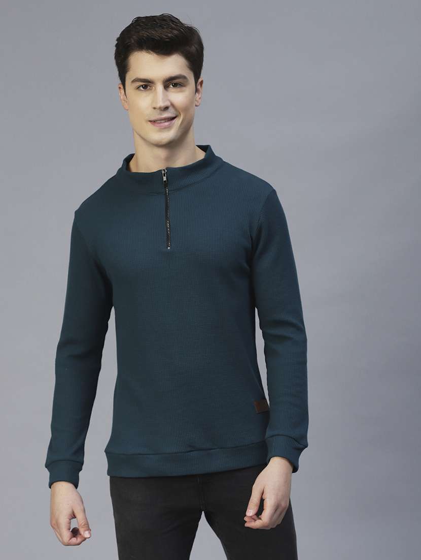 men long sleeved solid sweatshirt
