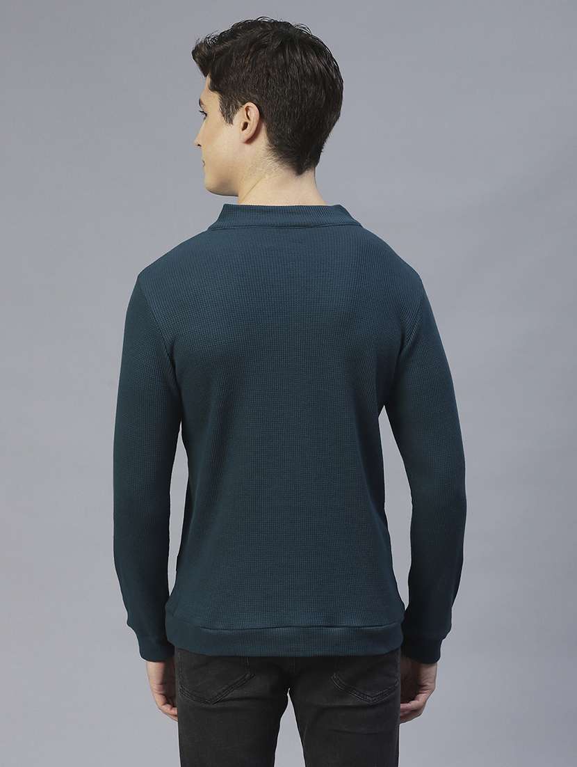 men long sleeved solid sweatshirt - 20410934 - Standard Image - 3