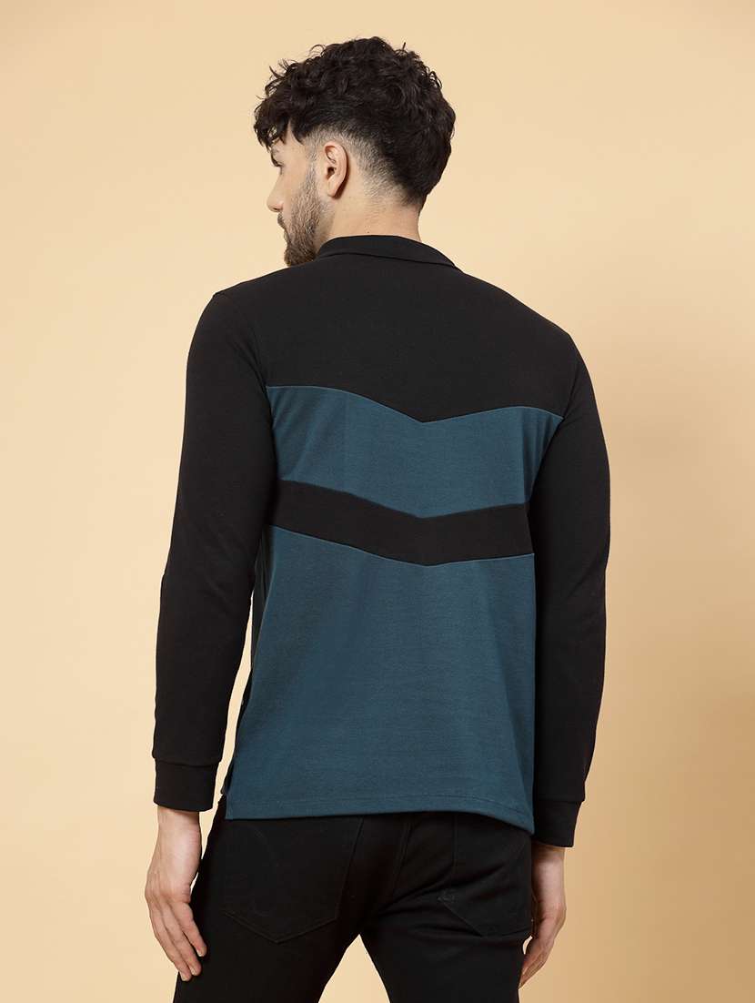 men color block polo t-shirt - 20410936 - Standard Image - 3