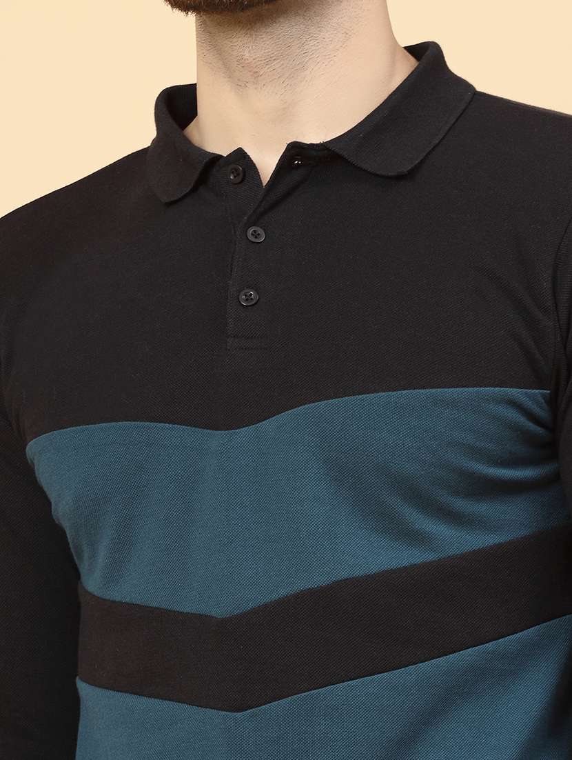 men color block polo t-shirt - 20410936 - Standard Image - 8