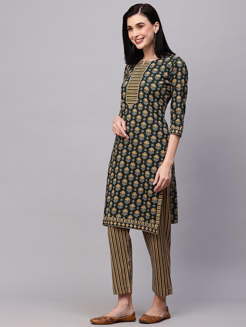 floral kurta pant set - 20410971 - Standard Image - 3
