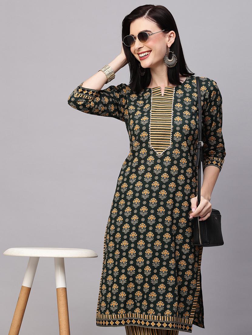 floral kurta pant set - 20410971 - Standard Image - 5