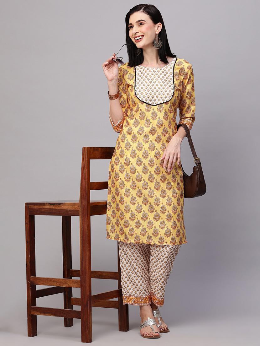 floral kurta pant set - 20410973 - Zoom Image - 0