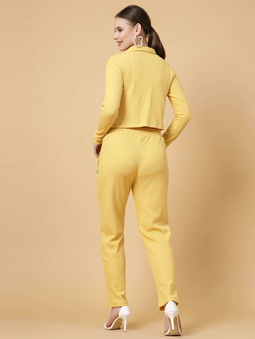 women solid co-ords set - 20411049 -  Standard Image - 5