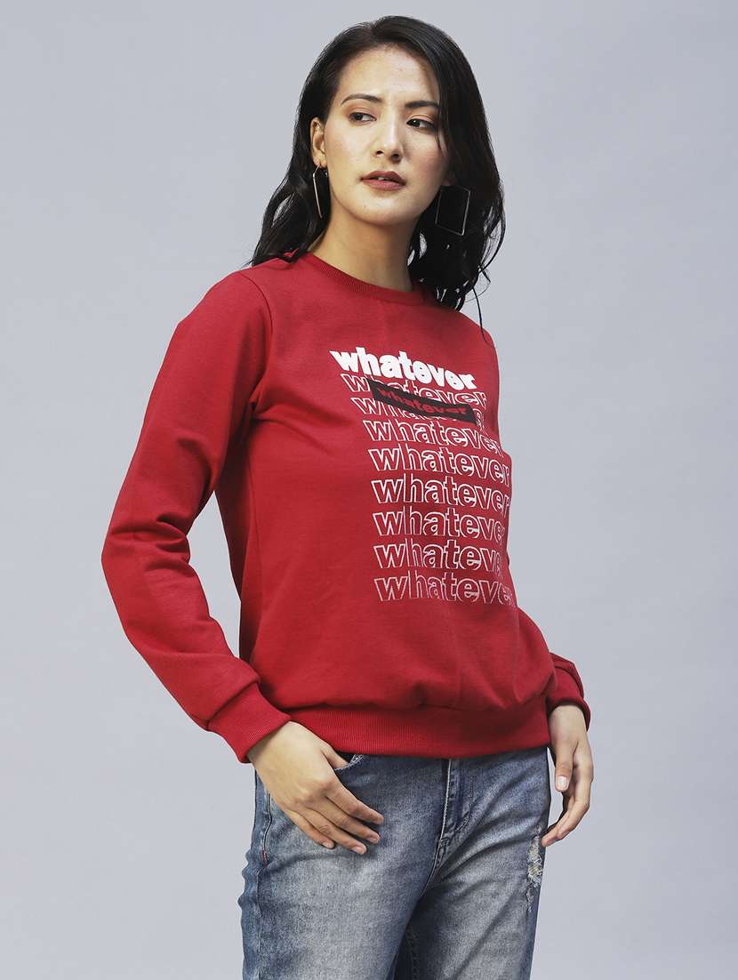 women front print sweatshirt - 20411164 -  Standard Image - 3