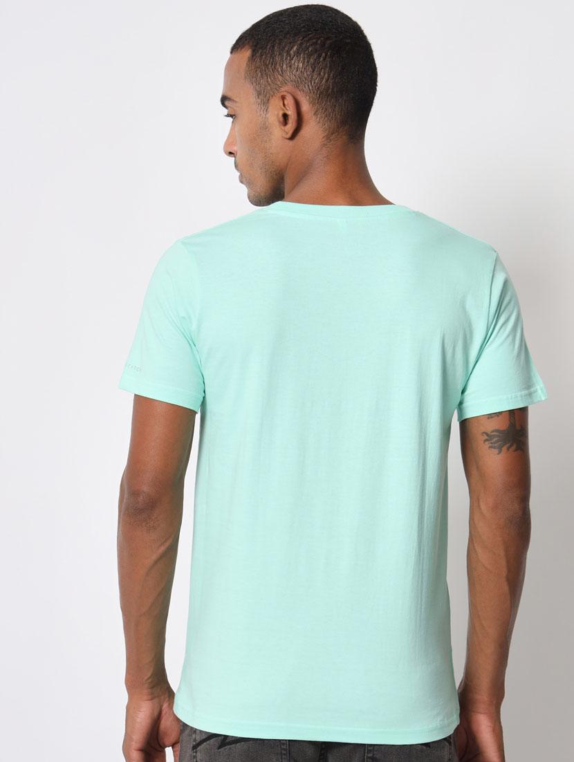 green cotton blend regular tshirt - 20411463 - Standard Image - 3