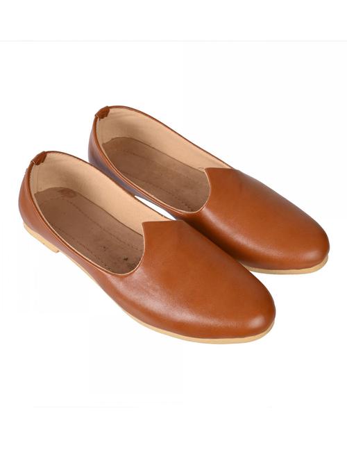 tan slip on jutis - 20411616 -  Standard Image - 0