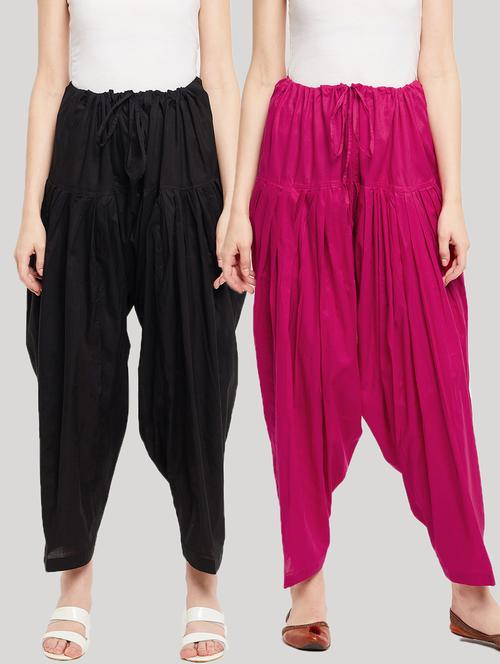 women pack of 2 solid salwars - 20412935 -  Standard Image - 0